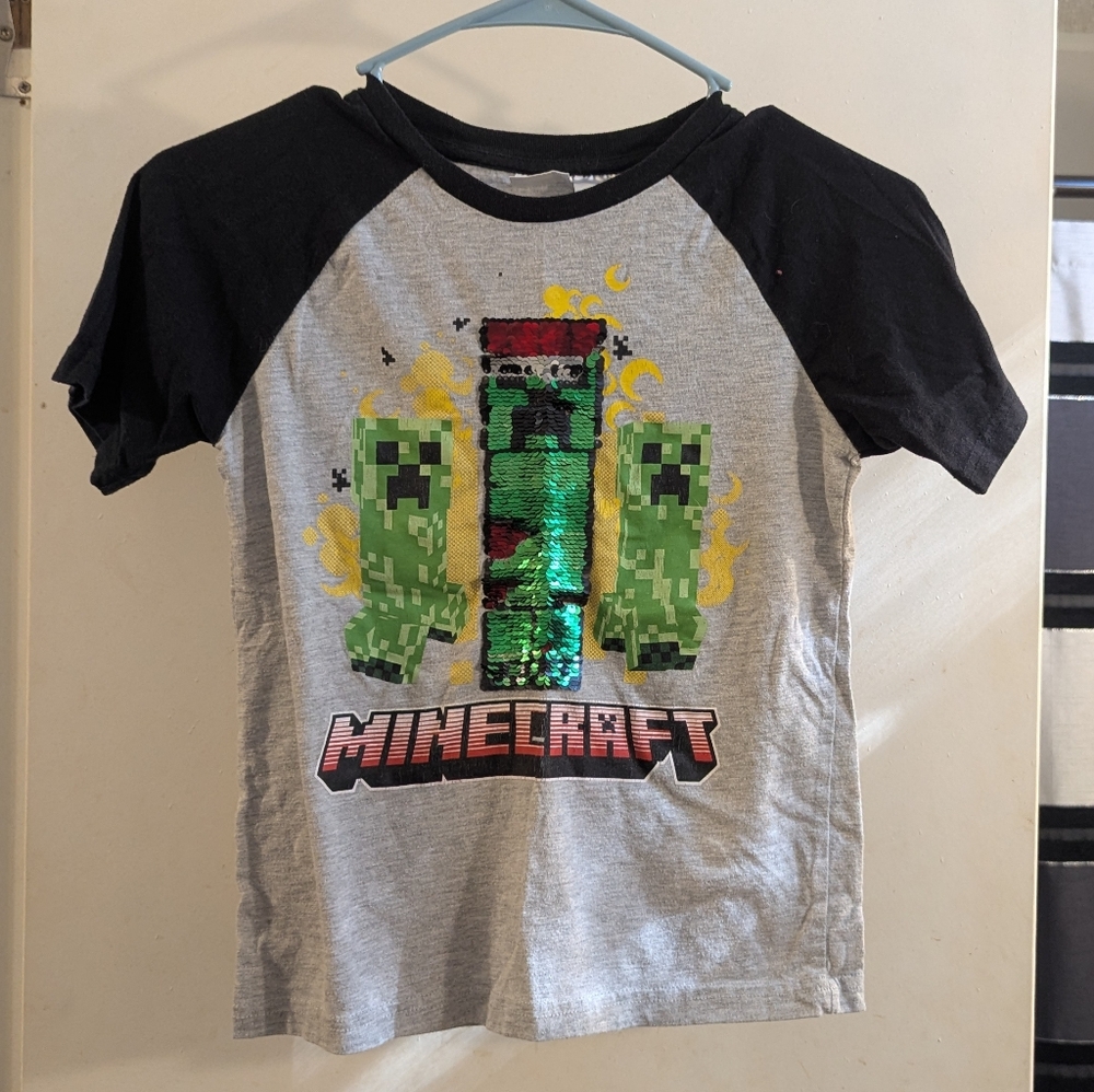 Minecraft Creeper Sequined Shirt